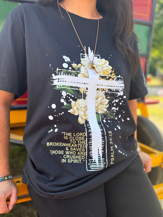 Psalm 34:18 Close to the Brokenhearted Unisex Tee